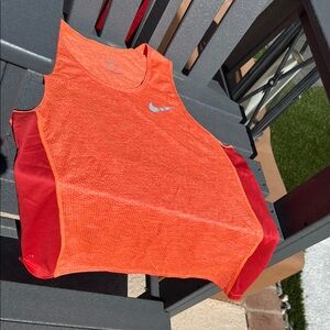 Nike Orange Sleeveless Athletic Top